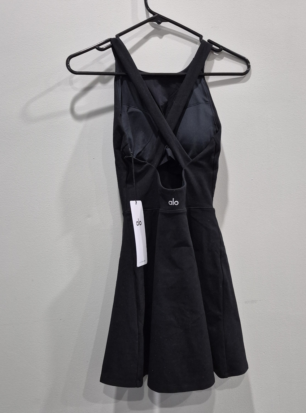 Alo Yoga Alosoft Backspin Dress Black - Picture 7 of 8